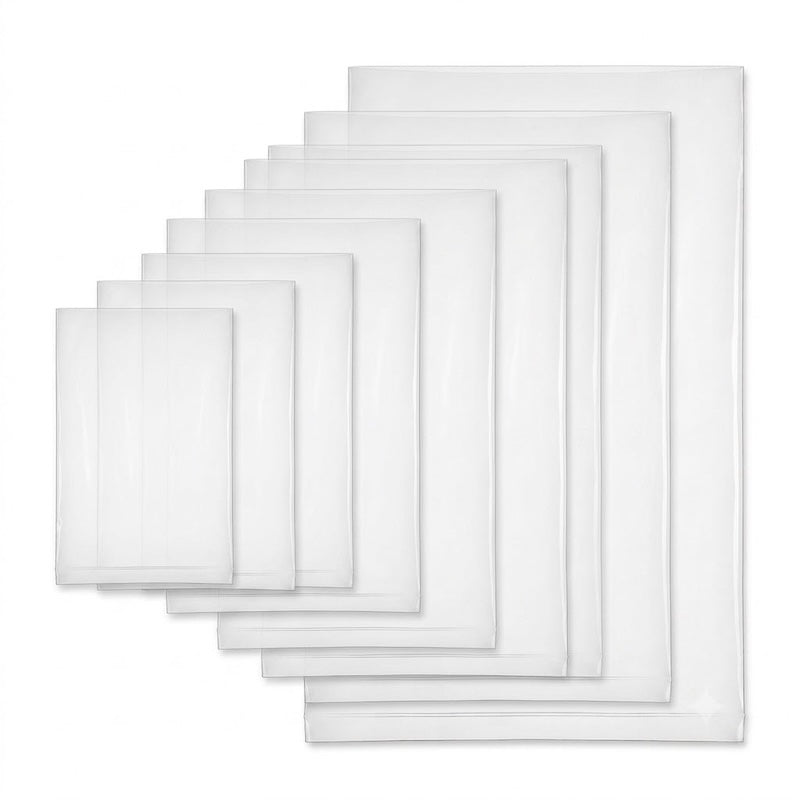 Zeropac 75um LDPE flat plastic bags