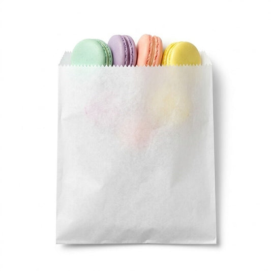 1F White Flat Paper Bag