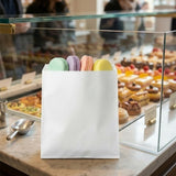 1F White Flat Paper Bag