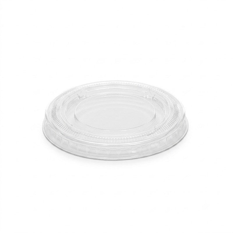 Zeropac PET Lid for Sugarcane Sauce Cups, clear plastic