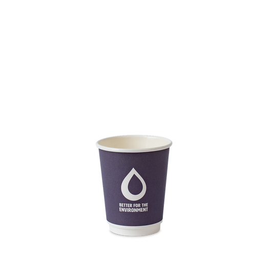 255ml / 8oz - 90mm Aqueous Coated Paper Double Wall Cup-Zeropac