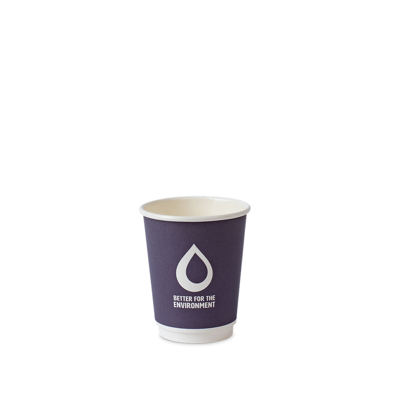 255ml / 8oz - 90mm Aqueous Coated Paper Double Wall Cup