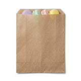 Zeropac 2F Kraft Flat Paper Bag filled with pastel-colored macarons