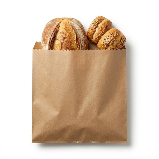 6F Kraft Flat Paper Bag