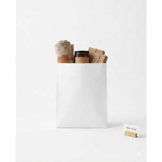 6F White Flat Paper Bag