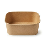 Zeropac Kraft Paper Rectangular Container 750ml, PLA lined kraft takeaway container