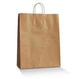 Brown Kraft Bag /Twisted Paper Handle- Large