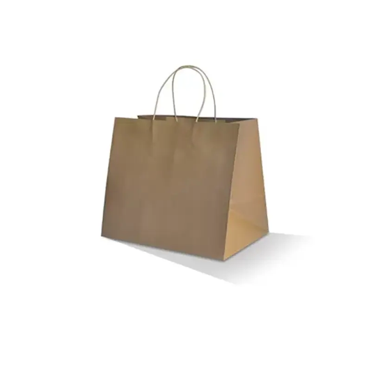 Brown Kraft Bag/Twisted Paper Handle/Takeaway Medium-Zeropac