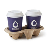 2 Cup Carrier Tray Recycled Pulp