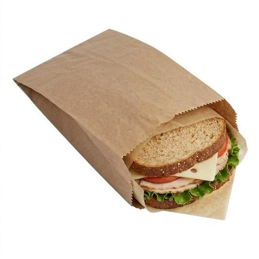 D Bread Kraft Satchel Paper Bag