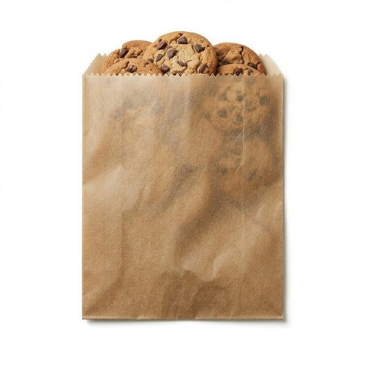 1 Long Brown Glassine Bag