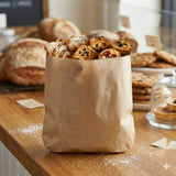 1 Square Brown Glassine Bag