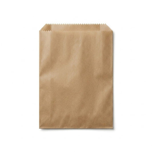 2 Long Brown Glassine Bag