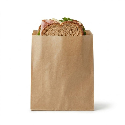 2 Long Brown Glassine Bag