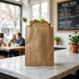 2 Long Brown Glassine Bag