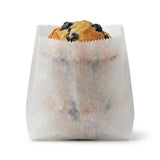2 Square White Glassine Bag