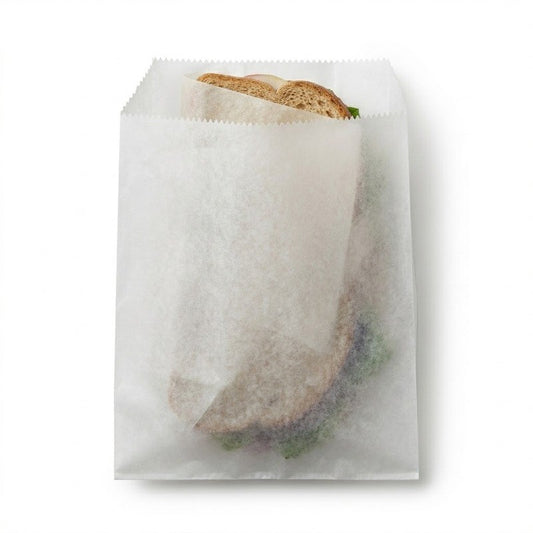 3 Long White Glassine Bag