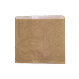 1 Square Brown Glassine Bags