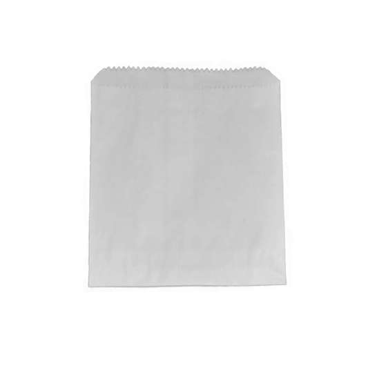 2 Square White Glassine Bag - Zeropac