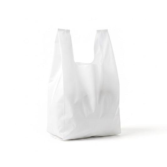 Medium White Reusable Singlet Bag