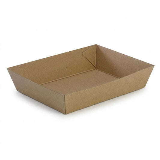 Brown Kraft Paper Large Takeaway Food Tray