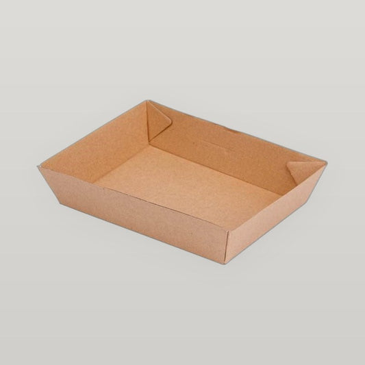 Brown Kraft Paper Large Takeaway Food Tray