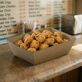 Brown Kraft Paper Small Takeaway Food Tray