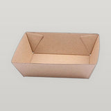 Brown Kraft Paper Small Takeaway Food Tray