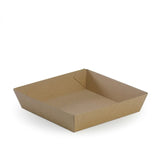 Brown Kraft Paper Square Takeaway Food Tray