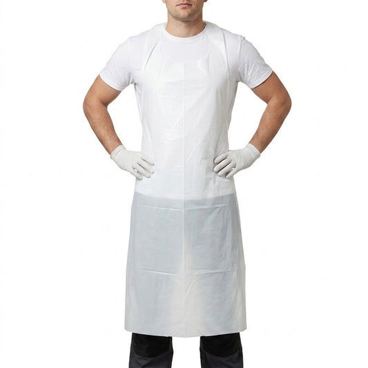 White Disposable Apron 1600 x 810mm
