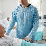 Large Blue Thumb Secure Gown