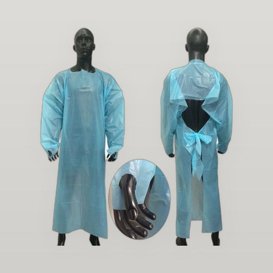 Large Blue Thumb Secure Gown
