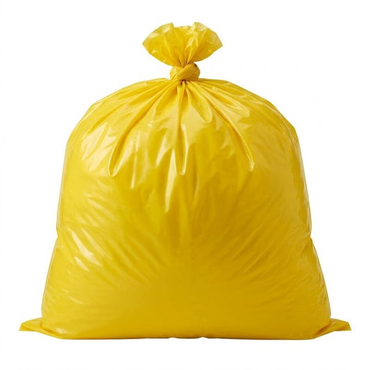 Yellow LDPE Flat Bag 500 x 400mm