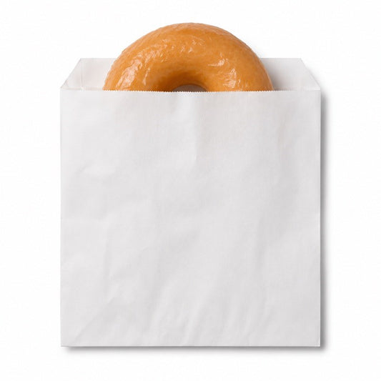 Long Sponge White Paper Bag