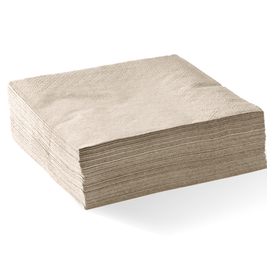 Natural 1 - Ply 1/4 Fold Lunch Napkin - Zeropac