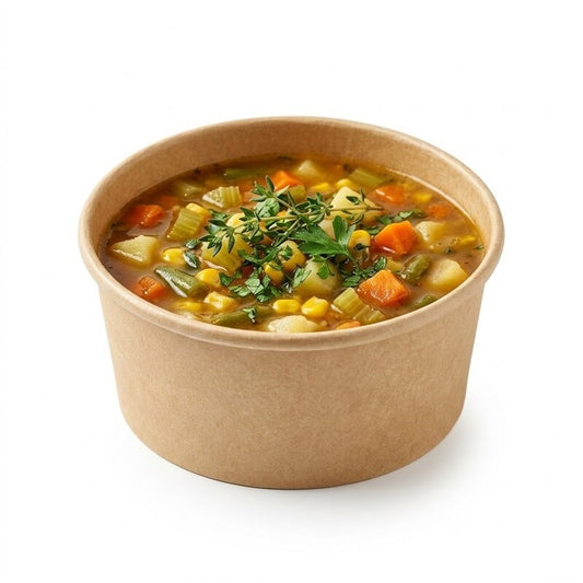 PLA Coated Bamboo Bowl 12oz