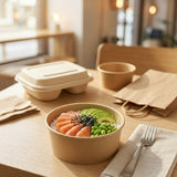 PLA Coated Bamboo Bowl 32oz