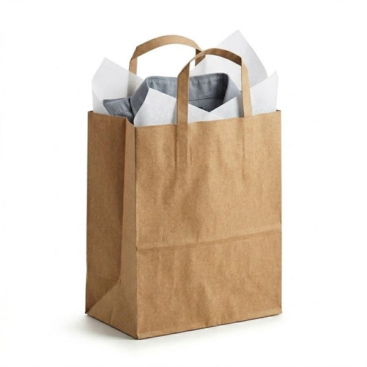 Paper Bag Flat Handle Small
