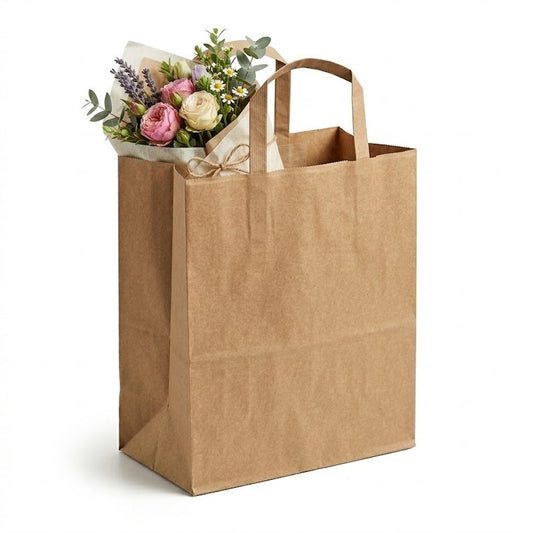Paper Bag Flat Handle Medium