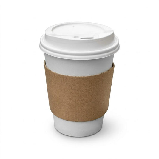 Coffee Cup Sleeve 8oz Kraft Paper