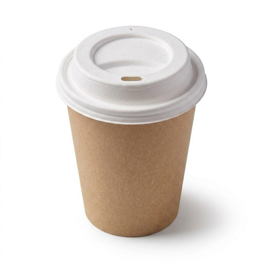 Bagasse Coffee Cup Lid 80mm