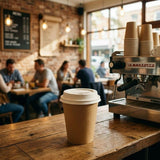 Bagasse Coffee Cup Lid 90mm