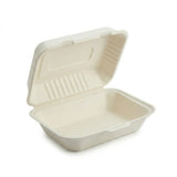 White 9" X 6" Clamshell