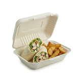 White 9" X 6" Clamshell