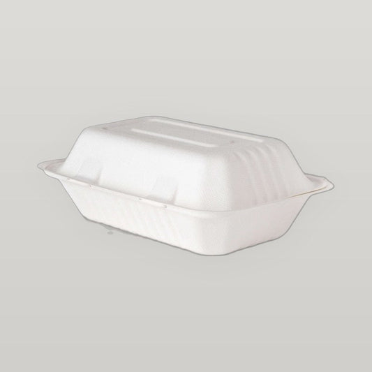 White 9" X 6" Clamshell
