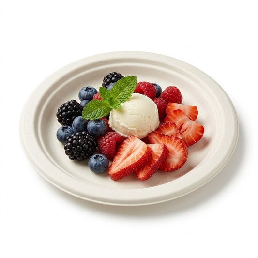 6" Sugarcane Round Plate