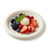 6" Sugarcane Round Plate