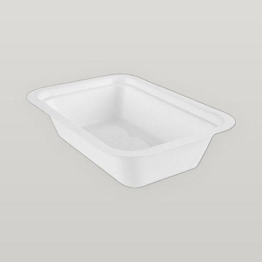 450ml Compostable Sugarcane Tray