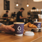 8oz Double Wall Coffee Cup Aqueous 80mm