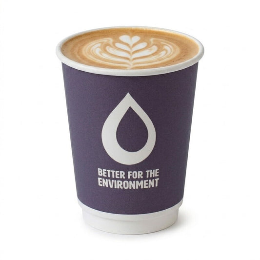 12oz Double Wall Coffee Cup Aqueous